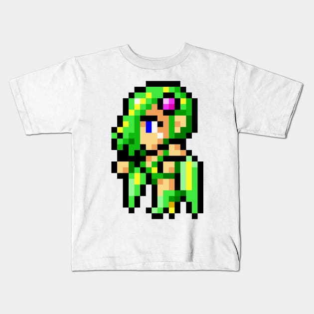 Rydia Sprite Kids T-Shirt by SpriteGuy95